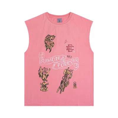 Pre-owned Eric Emanuel Ee Tattoo Cutoff 'pink' | Men's Size Xxl