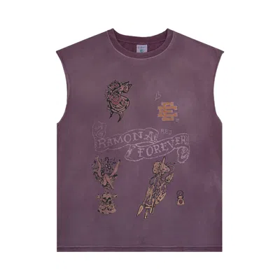 Pre-owned Eric Emanuel Ee Tattoo Cutoff 'purple' | Men's Size M