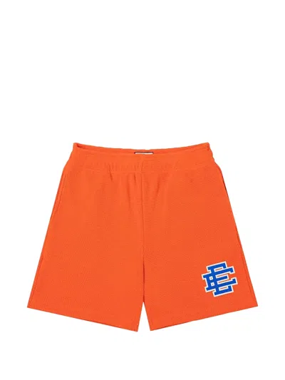 Eric Emanuel Ee Thermal Logo-print Shorts In Orange