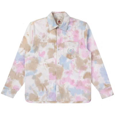 Pre-owned Eric Emanuel Ee Tie Dye Shacket 'pink' | Men's Size S