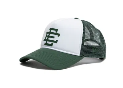 Pre-owned Eric Emanuel Ee Trucker Hat In Green/white