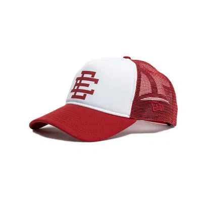 Pre-owned Eric Emanuel Ee Trucker Hat In Red/white In Multi