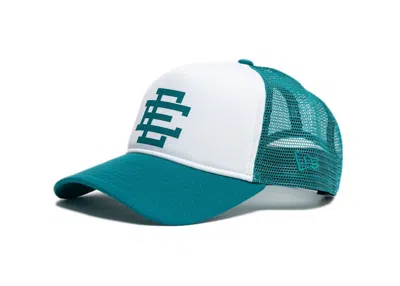 Pre-owned Eric Emanuel Ee Trucker Hat In Teal/white