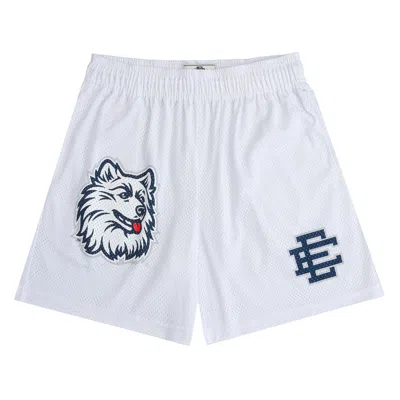 Pre-owned Eric Emanuel Ee Uconn Basic Short 'white/blue' | Men's Size M