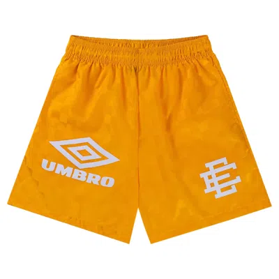 Pre-owned Eric Emanuel Ee Umbro Short 'yellow/white' | Men's Size M