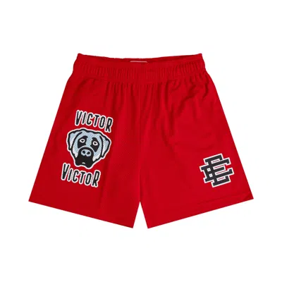 Pre-owned Eric Emanuel Ee Victor Victor Short 'red' | Men's Size L