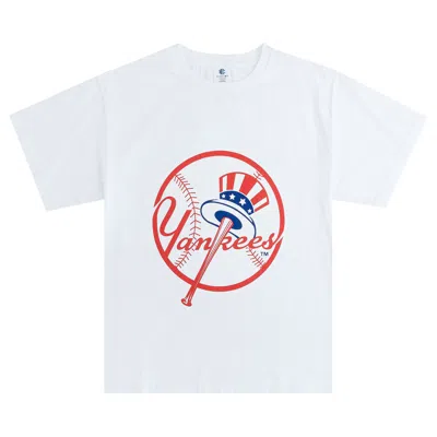 Pre-owned Eric Emanuel Ee Yankees T-shirt 'white' | Men's Size L