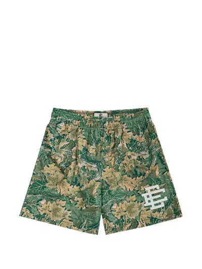 Eric Emanuel Leaf-pattern Shorts In Green