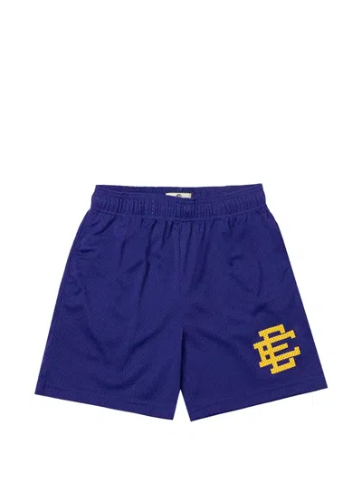 Eric Emanuel Logo Mesh Shorts In Blue