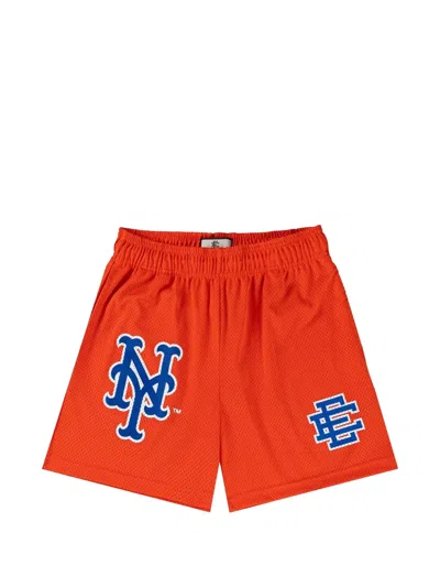 Eric Emanuel Logo-detail Shorts In Orange