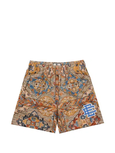 Eric Emanuel Logo-patch Shorts In Brown
