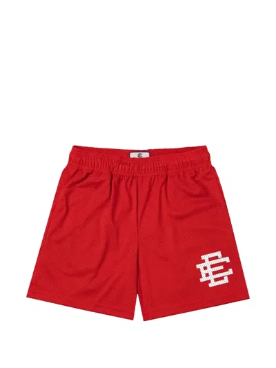 Eric Emanuel Logo-print Mesh Texture Shorts In Red
