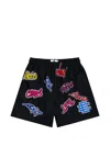 Eric Emanuel Matty Boy Ee Graphic-print Mesh Shorts In Multi