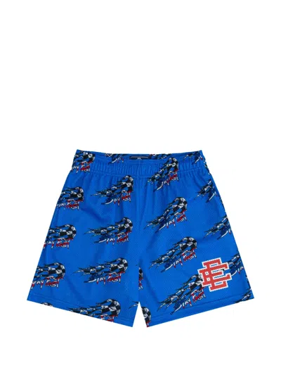 Eric Emanuel Matty Boy Graphic-print Shorts In Blue