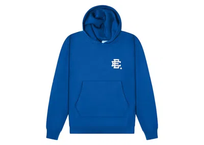 Pre-owned Eric Emanuel Men's  Basic Hoodie In Blue/white In Multi