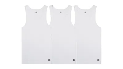 Pre-owned Eric Emanuel Men's  Ee 3pack Tank In White