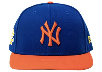 Pre-owned Eric Emanuel Men's  Ee 59/50 Hat In Team Royal/team Orange