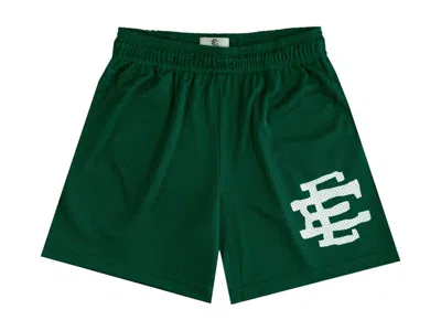 Pre-owned Eric Emanuel Men's  Ee Akimbo Tyrrell Winston Short In Green/white