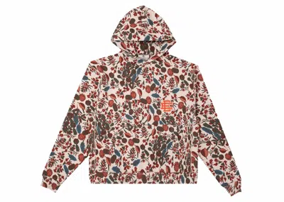 Pre-owned Eric Emanuel Men's  Ee Aop Hoodie In Natural Floral In Multi