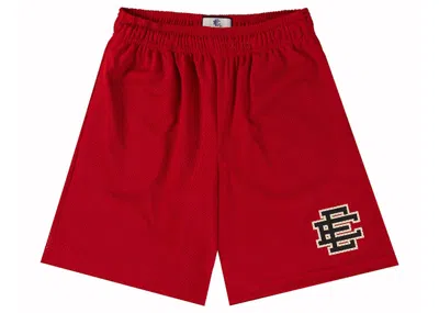 Pre-owned Eric Emanuel Men's  Ee Baggy Short In Red/black