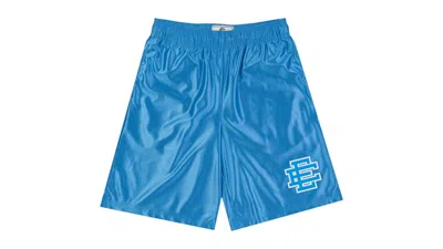 Pre-owned Eric Emanuel Men's  Ee Baggy Short In Shiny Victory Blue