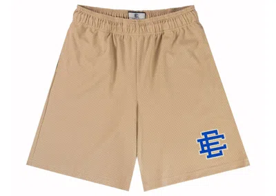 Pre-owned Eric Emanuel Men's  Ee Baggy Short In Vegas Gold/blue In Multi