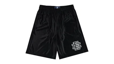 Pre-owned Eric Emanuel Men's  Ee Baggy Short/ Shiny In Black/black Shiny
