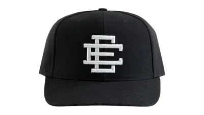 Pre-owned Eric Emanuel Men's  Ee Basic Hat In Black/silver In Multi