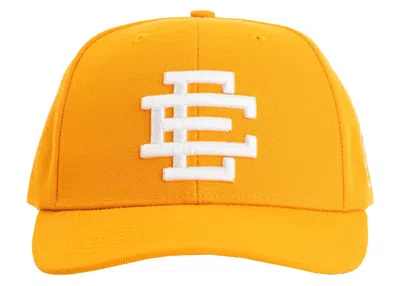 Pre-owned Eric Emanuel Men's  Ee Basic Hat In Yellow/white