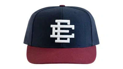 Pre-owned Eric Emanuel Men's  Ee Basic Hat (ss25) In Navy Blue/white In Multi