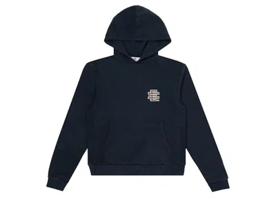 Pre-owned Eric Emanuel Men's  Ee Basic Hoodie In Caviar/brown