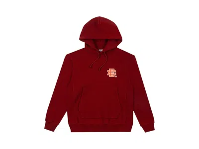 Pre-owned Eric Emanuel Men's  Ee Basic Hoodie In Red/orange