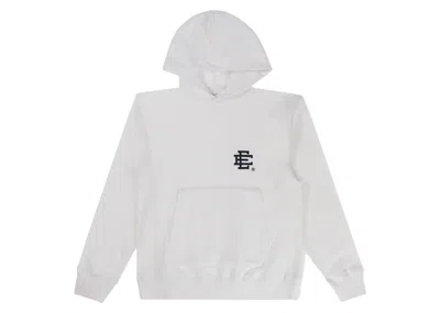 Pre-owned Eric Emanuel Men's  Ee Basic Hoodie In White/black