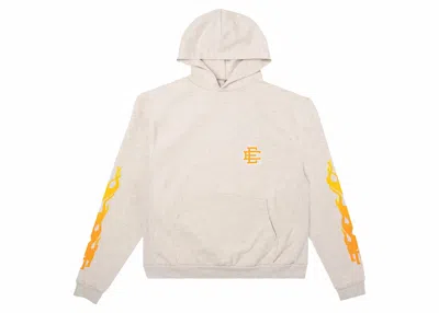 Pre-owned Eric Emanuel Men's  Ee Basic Hoodie (ss23) In Oatmeal In Brown
