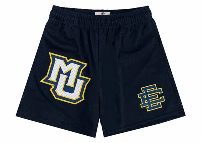 Pre-owned Eric Emanuel Men's  Ee Basic Marquette Short In Blue/gold