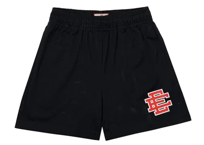 Pre-owned Eric Emanuel Men's  Ee Basic Short (fw21) In Black Varsity Red