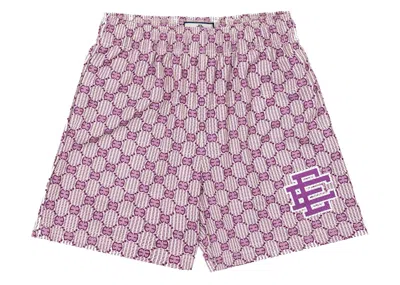 Pre-owned Eric Emanuel Men's  Ee Basic Short (fw21) In Purple