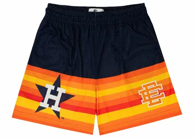 Pre-owned Eric Emanuel Men's  Ee Basic Short (fw23) In Houston Astros