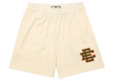 Pre-owned Eric Emanuel Men's  Ee Basic Short In Antique White/forest