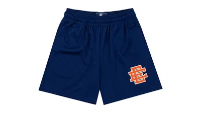 Pre-owned Eric Emanuel Men's  Ee Basic Short In Beacon Blue/orange