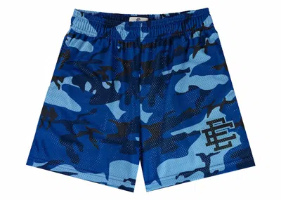 Pre-owned Eric Emanuel Men's  Ee Basic Short In Blue/black Camo