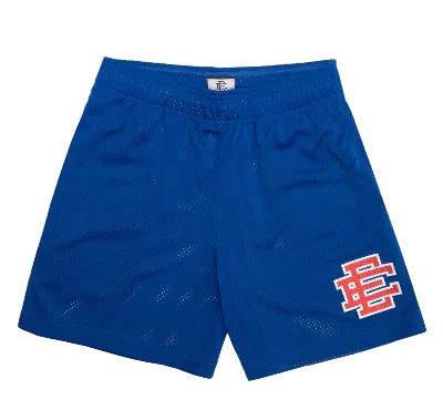 Pre-owned Eric Emanuel Men's  Ee Basic Short In Blue/orange In Multi
