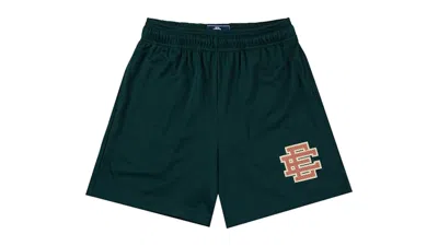 Pre-owned Eric Emanuel Men's  Ee Basic Short In Botanical Garden Green/orange