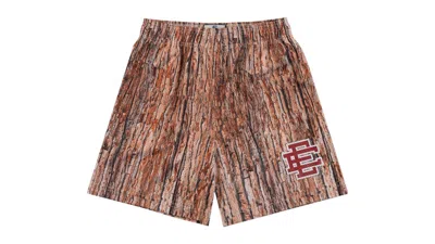 Pre-owned Eric Emanuel Men's  Ee Basic Short In Brown Bark/red
