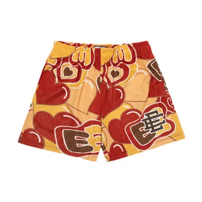 Pre-owned Eric Emanuel Men's  Ee Basic Short In Brown Heart