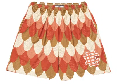 Pre-owned Eric Emanuel Men's  Ee Basic Short In Brown/red In Multi
