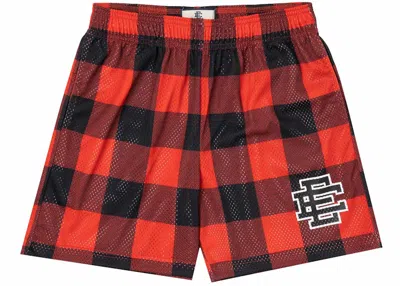 Pre-owned Eric Emanuel Men's  Ee Basic Short In Buffalo Plaid