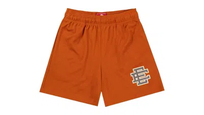 Pre-owned Eric Emanuel Men's  Ee Basic Short In Burnt Orange/brown In Multi