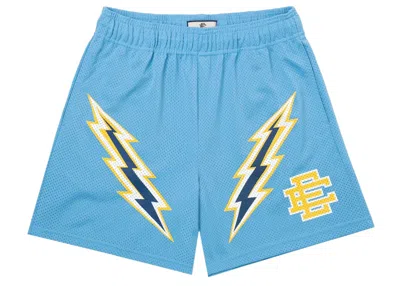 Pre-owned Eric Emanuel Men's  Ee Basic Short In Carolina Bolt In Blue