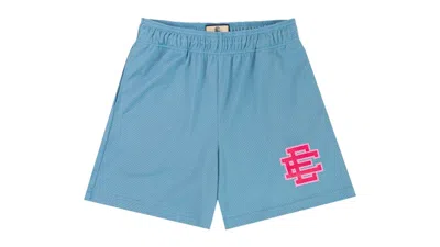 Pre-owned Eric Emanuel Men's  Ee Basic Short In Caroline Blue/pink